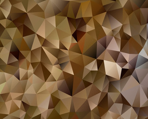 Brown Polygonal Mosaic Background, Vector illustration, Business