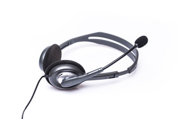 Headset  on white back
