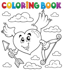 Coloring book Valentine theme 6