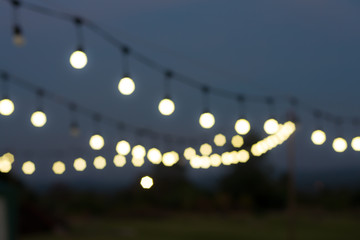 Colorful abstract bokeh background at the night