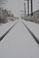 雪と線路
