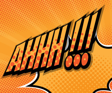 Abstract AHH Pop Art, Comic Book Background