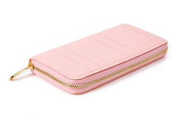 pink purse isolated