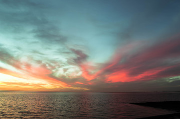 Sunset at the Atlantic Ocean