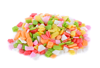 colorful candy isolated on white background