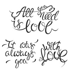 Valentine's Day lettering