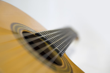 Fototapeta premium Close-up of a Spanish guitar