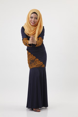 Naklejka premium woman greeting