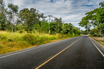 Fototapeta premium Asphalt country road