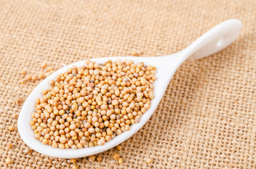 Spicy mustard seeds.