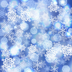 Vector snowflakes background