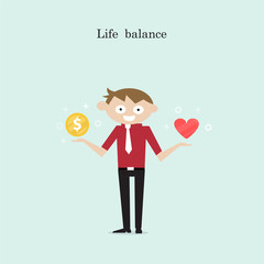 Manager,Office Worker or businessman with the golden coins and r