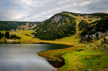 Fototapeta na wymiar Prokosko lake (Fojnica - Vranica, Bosnia and Herzegovina)