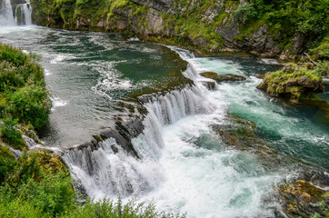 Waterfall Strbacki Buk on Una river in Bihac - Bosnia and Herzegovina
