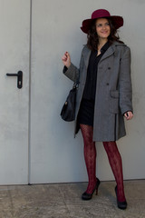 Beauty italian woman with hat #03