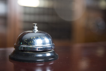 A service bell in a hotel.