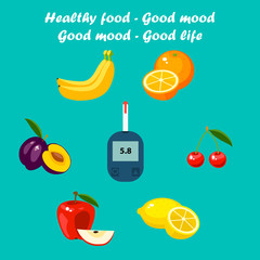 Blood test. Vector illustration.