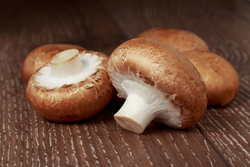 the raw royal mushrooms