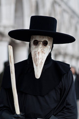 Obraz premium Karnawał w Wenecji. Maska lekarza dżumy