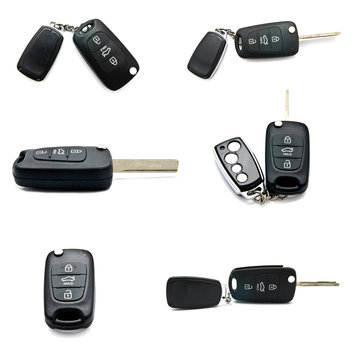 Set Of Car Keys Isolated