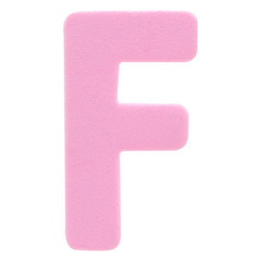 Color English Alphabet foam with clipping path
