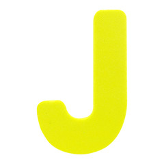 Color English Alphabet foam with clipping path