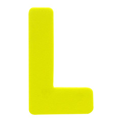 Color English Alphabet foam with clipping path