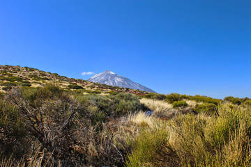 Volcán del Teide nevado, Tenerife