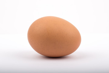 An egg on a white background