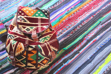 Bedouin Bag / featuring Oriental colorful Bedouin Bag