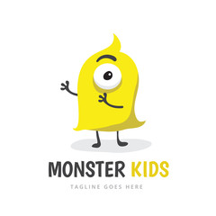 Cute Monster, Monster logo, Monster kids, monster vector set.


