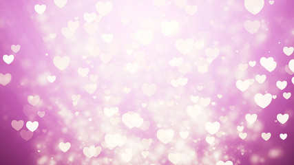 Valentine's day abstract love symbol background, flying hearts.