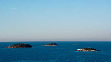 three small islands in the Adriatic Sea , Croatia

