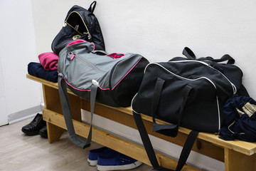 Le borse nello spogliatoio