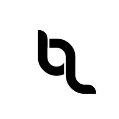 Initial Letter BL LL Rounded Lowercase Logo