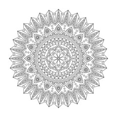 Floral mandala, vector illustration