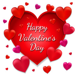 Valentine's day card. Vector illustration