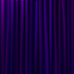 Purple curtains background. Vector Illustration