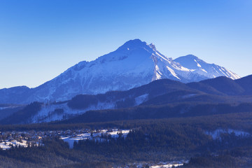 Obraz premium Zakopane at Tatra mountains in winter time, Poland