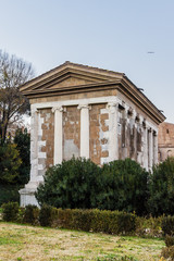 Fototapeta na wymiar Temple of Portunus (Temple of Fortuna Virilis). Rome, Italy.