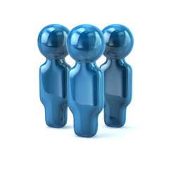 Blue people icon