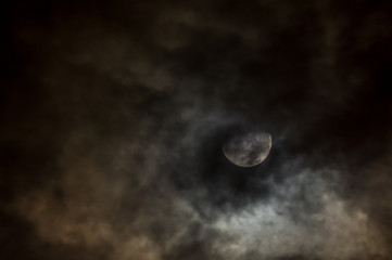 Naklejka na ściany i meble Moon with the atmosphere looks awesome