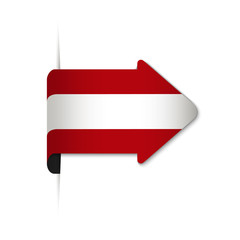 österreichiche Flagge Pfeil Lesezeichen