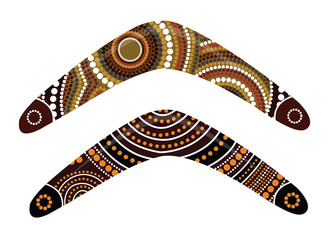 Australian boomerang vector.