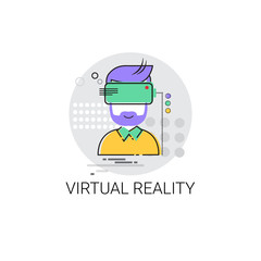 Virtual Reality Visual Technology Icon Vector illustration