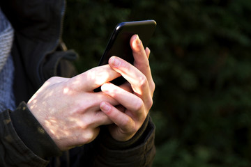 Young man with mobile phone