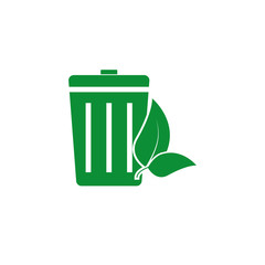 Vector green bin