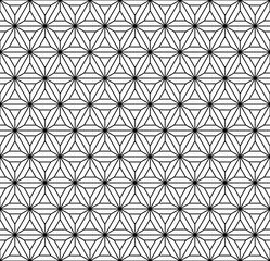 Vector seamless pattern. Modern stylish texture. Monochrome geometrical pattern. The grille with hexagonal cells.