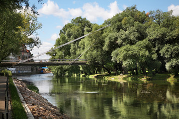 Fototapeta na wymiar River Crisul Repede in Oradea. Romania