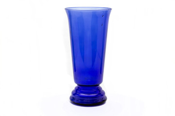 Glass vase, isolated on white